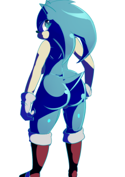 I think this is the first time that i have drawn a female version of sonic.
