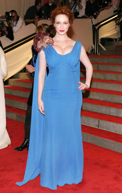 Christina Hendricks in a gown. Perfect.
