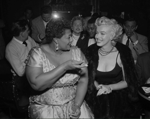oseasboba:  I never get tired of this photo. Ella Fitzgerald was not allowed to play at Mocambo because of her race. Then, one of Ella’s biggest fans made a telephone call that quite possibly changed the path of her career for good. Here, Ella tells