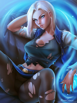aromasensei:  Android 18 NSFW versions will be avaible on my PATREON!  (･ω&lt;)☆ ♥ Twitter ♥ Gumroad ♥ DeviantArt  ♥ Insta ♥  &lt; |D’‘‘‘