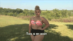 pls-and-thank:  sizvideos:  Video  send this to every person for making fun of other sizes for wearing bikinis 