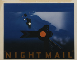 iloverainandcoffee:  Night Mail poster from here: British Postal Museum &amp; Archive 