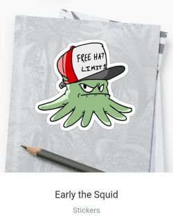 Just put up a new sticker on Redbubble based on Early Cuyler from Squidbillies! You can also get it on shirts, mugs, and lots of other stuff! #redbubble #squidbillies #adultswim #earlycuyler