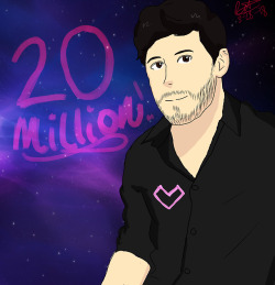 mayordamien:    Congratulations to @markiplier on 20 million subscribers! You’ve always been a source of inspiration and joy to me and I can’t wait to see what other stuff you have in mind for your channel! So here’s to the goof and the community