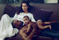 ultimatekimkardashian:  On Kim: Nina Ricci satin dress with organza-and-lace flower embroidery On Kanye: Prada pants