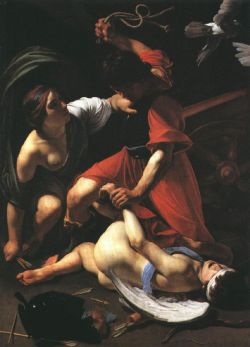 lyghtmylife:  MANFREDI, Bartolomeo [Italian Baroque Era Painter, 1582-1622] Cupid Chastised1605-10Oil on canvasArt Institute, Chicago 
