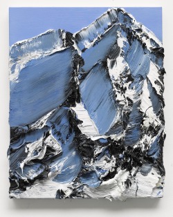 frushtoduth:  asylum-art:  As close to heaven – Conrad Jon Godly Paintings   Just stumbled upon these incredible abstract paintings of mountains and five minutes later had bought Conrad Jon Godly ’s book Works + - Perhaps it’s just my insatiable
