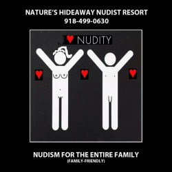 Nature&rsquo;s Hideaway Nudist Resort believes that nudism is for the entire family. Couples and families are welcome at Nature&rsquo;s Hideaway.www.natures-hideaway.com