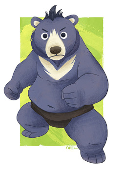 meldraws:  Kuma, a young bear who is thrown into the brutal world of sumo. Will his natural talent bring him glory in the dohyo? 