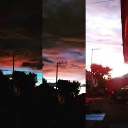 Amanecer, cada toma tiene una diferencia de 5 minutos #amanecer #sol #sun #nubes #cielo #sky #mexico