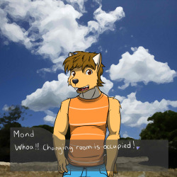 Morenatsu Mock-Up In the stress of getting ready for a big presentation tomorrow, wanted to distress myself by drawing something to hopefully lower my anxiousness.  So it&rsquo;s my oc Mond, done in the Morenatsu style of gamma-g.  What originally started