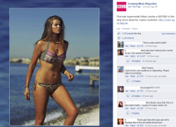 im-addicted-to-phan:  mendox: the-life-im-meant-to-live: skinnysexysmile: Thought you guys might find this interesting as well, here is Cosmo’s plus size model, Robyn Lawley. You can find the photo here, and see how enraged everyone else is at the idea