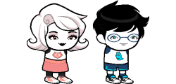 mspoffin:  couldn’t do anything big so I’m just gonna touch up my hshc sprites (rose and jade tomorrow maybe) remakes of these 