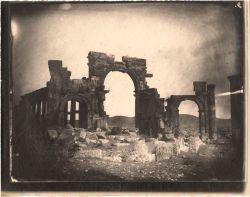 fishstickmonkey:  Louis Vignes, Triumphal arch and great colonnade, Palmyra, Syria (1864), printed by Charles Nègre Getty Research Institute (via Hyperallergic) 