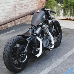 fast-iron:  Harley Davidson Sportster Bobber  - Owner @adamwichmann  Sex on 2 wheels