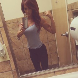 fitgymbabe:  Instagram: bambi3_512 Great Pic! - Check out more of her pics: bambi3_512 on Fit Gym BabeInstagram Caption: Day 2 back in the gym after a month off of training.  Holy.cow my legs are jello.  Split squats , pliae , lunges and stiff leg.dead
