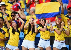 taengochaerin:  Colombian girls - World Cup