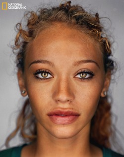 teapartyfoul:  shaelinie:  vistale:  According to National Geographic, this is what the average American will look like in the year 2050.  Like a godess???!!   Awesome!