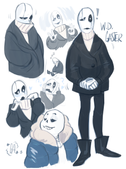 ghostalebrije:  I read people headcanon Sans being Gaster’s assistant back when he worked with the Core before the incident that led to him being erased, and then other people shipping them together because of that. and like I’m p much already in