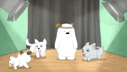 If Ice Bear was in the Puppy Bowl 