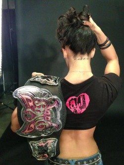 wwenate:  1. “Forever.”  2. “Also. This.”  So amazing seeing AJ holding the Women&rsquo;s Championship! :,)