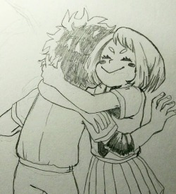 sasumie: Hello and welcome back to my series of drawings of izuocha hugging, feat. todomomo 💕