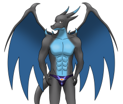 This Mega Charizard’s been modelling some extra underwear for Christmas, enjoy the view and maybe go buy a pair while they’re in stock~