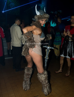 lucky-33: lucky-33:   Oct 2015 Fetish &amp; Fantasy Ball  Re-blog For 2015 we switched it up a bit and went as Vikings. M wore this sexy, little      J Valentine costume. We also had some friends along for the trip (@ravenswallowz and her husband).