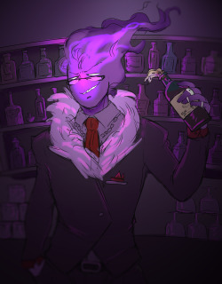koopaprincesswendy:  *Grillby asks if you’d like something to drink*You’d better say no if you wish to surviveAlso known as “ I fell in love with @ask-grillby‘s Underfell Grillbz design and couldn’t help drawing him”