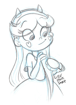 hpreducedto1:  littledigits:  I got a new scanner so I can finally unload some star work doodles i’ve had horded away   POST ALL OF THEM!  Okay, two important things:1. SVTFOE characters look EVEN MORE ADORABLE when LittleDigits draws them.2. POST