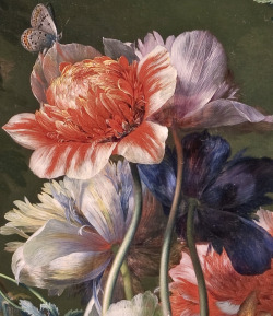 maitsu:  &ldquo;Bouquet of Flowers in an Urn&rdquo; (detail) 1724 