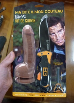 notlostonanadventure:  upside-happenings: sugarydad:  this is German but translates to English as “A Gay’s First Hike”  We can sit here and joke but would you not buy this though?  I mean, there are bigger and better dildos out there