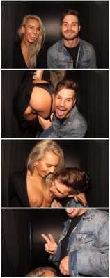 joshpeltier:  Photo booth fun at the whisky with my babe @janicexxx 