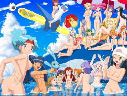 So many naked Pokemon girls! Brock&rsquo;s certainly enjoying the view, but I&rsquo;d like to be in the middle of that all. ;)  Don’t forget to follow me on Twitter: https://twitter.com/openhentai Also, feel free to message me anytime on Kik: OpenHentai
