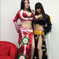 risax:  onagiart:  HOLY SHIT YES! WHEN IS THIS COMING OUT AND WHERE!?Ive been a big fan of Hitomi Tanaka but, Anri Okita has been one of my new favorites, the two of them seem to be good friends. so awesome!  …they certainly are my favourite cosplayers.