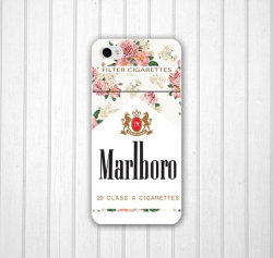 shopping-and-shit:  Floral Marlboro iPhone