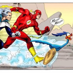 #quicksilver #flash #roadrunner #marvel #marvelcomics