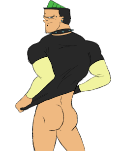 kinky-kinniku:  pervy-borrows:  Oh look, a Duncan butt~ I was in the mood for three things: Duncan, butts, and hip shaking. So I decided to combine them all in one. Turns out Photoshop had some animation capabilities so I drew about 5 frames of Duncan