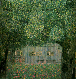 lilacsinthedooryard:  theliltingwall:  Bondgard I Ovre Osterrike, Gustav Klimt  Gustav Klimt (Austria,1862-1918) 