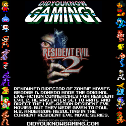 didyouknowgaming:  Resident Evil 2.  http://www.youtube.com/watch?v=5vSlRrL689Y Film Plans  WHAT? CAPCOM, YOU FUCKING PIECES OF SHIT! This means the commercials are light years away better, than the god awful movie series we&rsquo;ve gotten now.