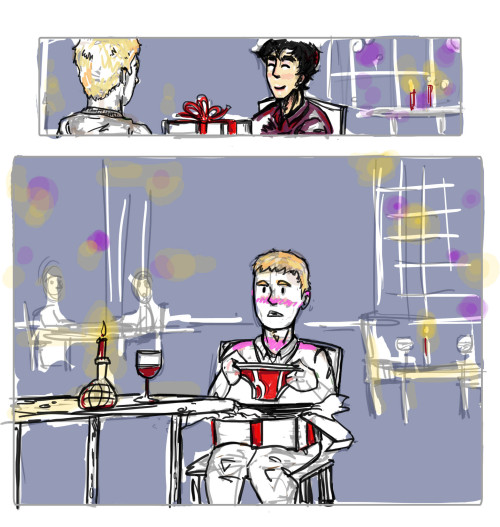 lkaet:  Sherlock never learns. Red pants Anniversary doodle!   