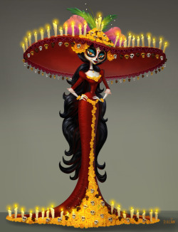 mexopolis:  For all the La Muerte &amp; La Catrina cosplayers. Hope this helps!