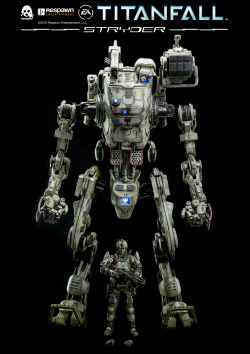 threezerohk:  Our next release from Titanfall is massive Stryder, which will be available for pre-order at www.threezerostore.com starting from May 4th 9:00AM Hong Kong time for 430USD/3350HKD each with International shipping included in the price. In