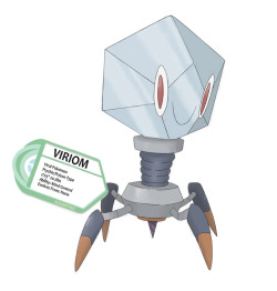 fantasticfakemon:  Very original idea for a Pokemon based on a virus! Viriom —&gt; Influom Poison / Psychic Artist: RizzoArtPage