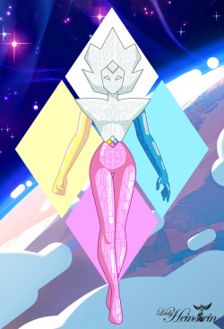 lady-heinstein-blog:  The Diamond ShipCon el especial “Wanted” de Steven Universe nos revelan que posiblemente las naves de las diamantes puedan ensamblarse para formar un robot gigante, siendo Diamante Blanco el torso y la cabeza, Diamante Amarillo