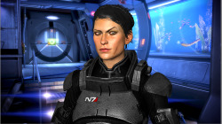 ashley360:  Well With Cassandra also owend By (BioWare ) i thought i do an render of Her as an “New Commander ” ? Teeeeeheee ! by Joining The “N7 Programe !? Teeehee ! Cassandra and Female Shepard are owend By (BioWare Corp/EA!) (BioWare !)