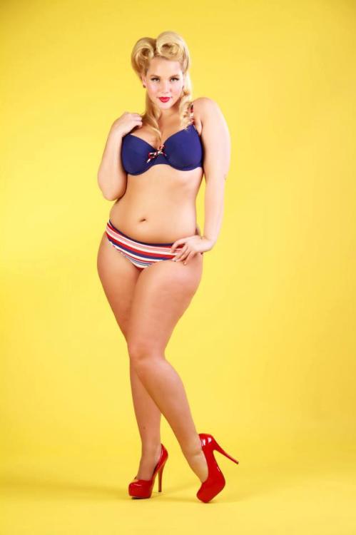 thepinupclub:  Today I wanted to introduce you to a beautiful bombshell named Elly Mayday! She is a strikingly gorgeous Canadian plus size model (originally from Saskatchewan but currently residing in Vancouver) with the essence of a pinup girl from the