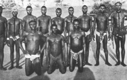 ukpuru: Ikolobia, Igbo young dancers and wrestlers. G. T. Basden, before 1912. 