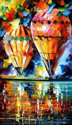 elhamzh:  Hot Air Balloons- Leonid Afremov