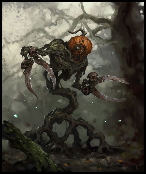 scifi-fantasy-horror:  by ALEX KOZACHENKO  the pumpkin beasts are real.